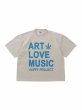 画像1: 【Perfect ribs×A LOVE MOVEMENT】"ART LOVE MUSIC"Basic Short Sleeve T Shirts (1)