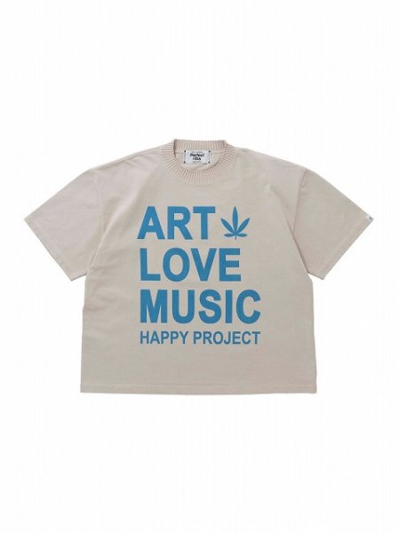 画像1: 【Perfect ribs×A LOVE MOVEMENT】"ART LOVE MUSIC"Basic Short Sleeve T Shirts (1)