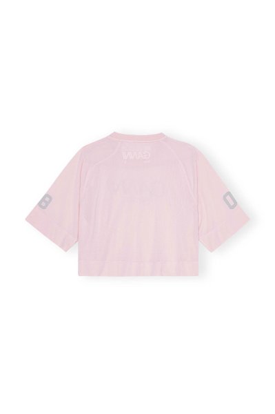 画像2: GANNI ガニー Active Mesh Cropped T-shirt (2)