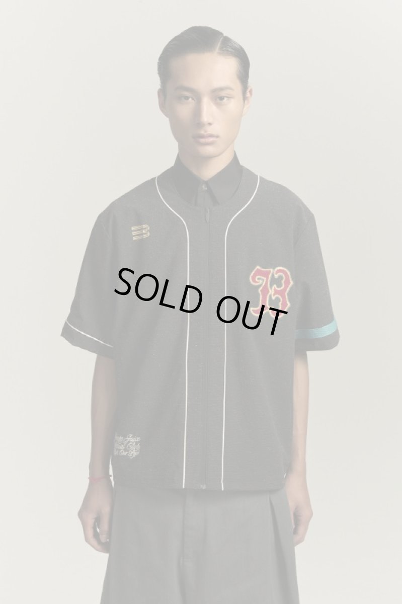 画像1: BEAN BASEBALL SHIRT AIRFORCE BLUE (1)