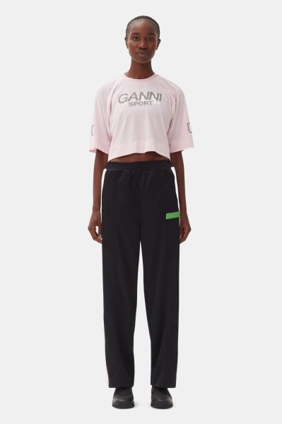 画像4: GANNI ガニー Active Mesh Cropped T-shirt (4)