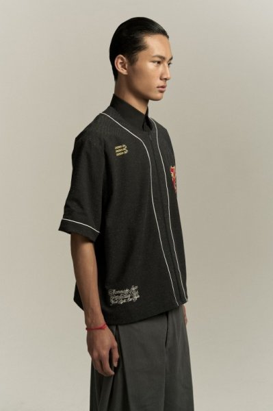 画像3: BEAN BASEBALL SHIRT AIRFORCE BLUE (3)