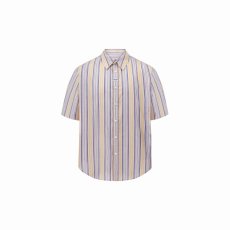 画像1: MARTINE ROSE　S/S CASUAL SHIRT in YELLOW-BLUE (1)