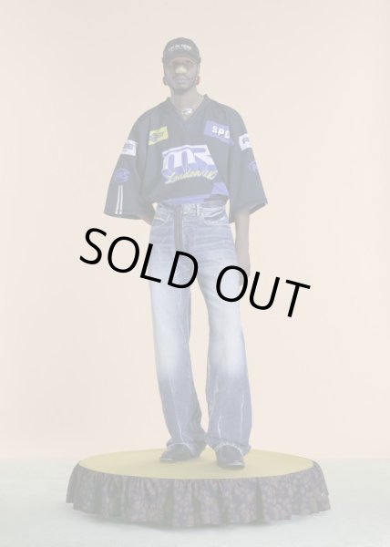 画像5: MARTINE ROSE OVERSIZED FOOTBALL TOP in BLACK (5)