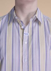 画像3: MARTINE ROSE　S/S CASUAL SHIRT in YELLOW-BLUE (3)