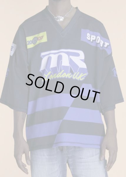 画像3: MARTINE ROSE OVERSIZED FOOTBALL TOP in BLACK (3)