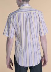 画像4: MARTINE ROSE　S/S CASUAL SHIRT in YELLOW-BLUE (4)