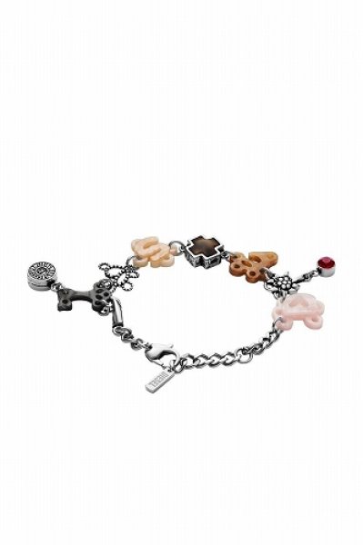画像2: DIESEL dx1561040 jewel Stainless Steel Chain Bracelet (2)