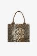 画像1: GANNI  ガニー  Large Leopard Print Canvas Tote Bag (1)