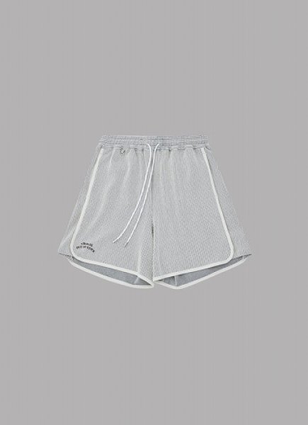 画像1: ALWAYS OUT OF STOCK　FRILL STRIPES BASKETBALL SHORTS (1)