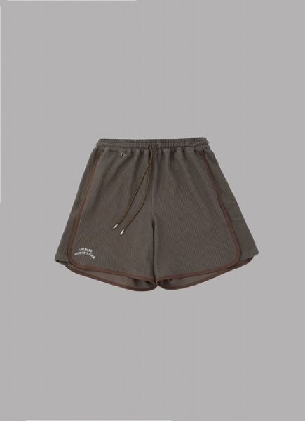 画像1: ALWAYS OUT OF STOCK　FRILL STRIPES BASKETBALL SHORTS (1)