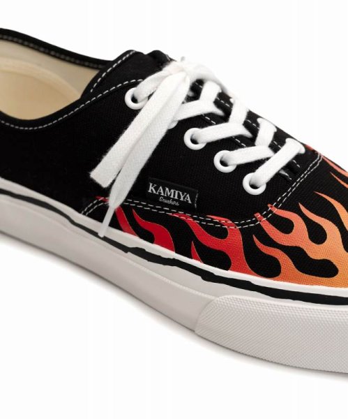 画像7: KAMIYA  "Herc"Fire Pattern Vulcanized Sneaker (7)