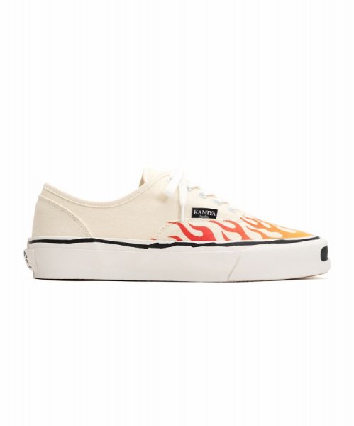 画像1: KAMIYA　 "Herc"Fire Pattern Vulcanized Sneaker (1)