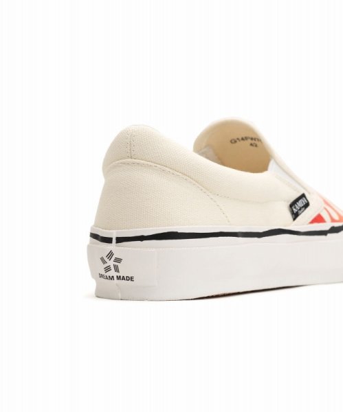 画像8: KAMIYA　 "Cornell"Fire Pattern Vulcanized Slip on Sneaker (8)