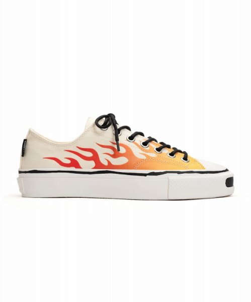 画像1: KAMIYA　 "Joey"Fire Pattern Vulcanized Sneaker (1)