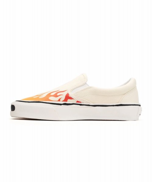 画像3: KAMIYA　 "Cornell"Fire Pattern Vulcanized Slip on Sneaker (3)