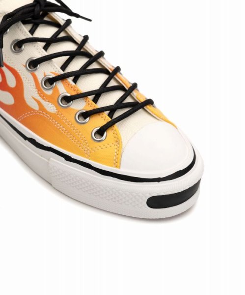 画像6: KAMIYA　 "Joey"Fire Pattern Vulcanized Sneaker (6)