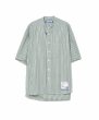 画像1: maison MIHARA YASUHIRO Stripe OX Band Collar Short Sleeve Shirt (1)
