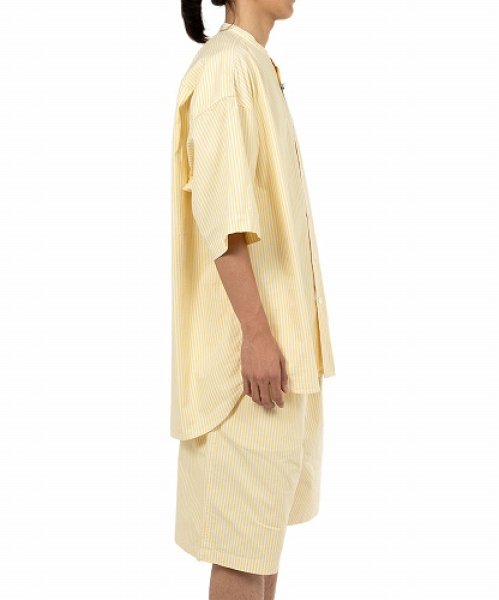 画像6: maison MIHARA YASUHIRO Stripe OX Band Collar Short Sleeve Shirt (6)