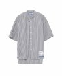 画像1: maison MIHARA YASUHIRO Stripe OX Band Collar Short Sleeve Shirt (1)