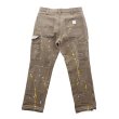 画像2: mindseeker Hand Painted Remake Vintage Painter Pants (2)
