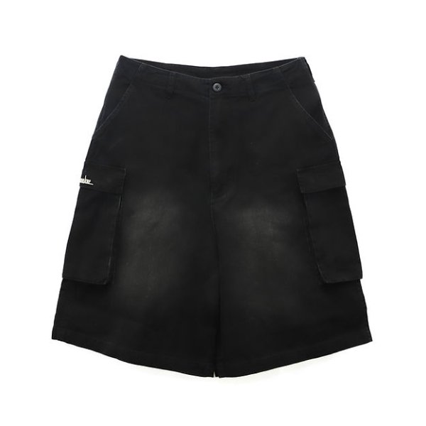 画像1: mindseeker Faded Cargo Baggy Shorts  (1)
