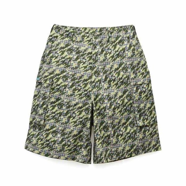 画像1: mindseeker Crazy Camo Cargo Baggy Shorts (1)