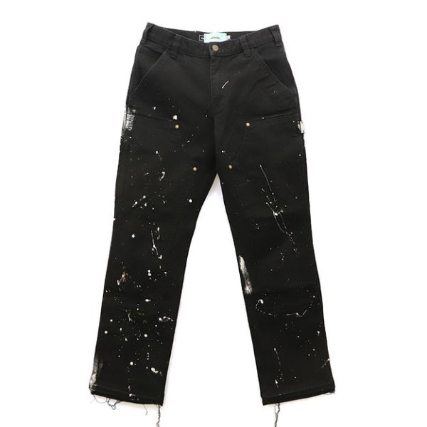 画像1: mindseeker Hand Painted Remake Vintage Double Knee Painter Pants (1)