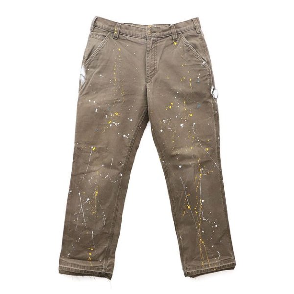 画像1: mindseeker Hand Painted Remake Vintage Painter Pants (1)