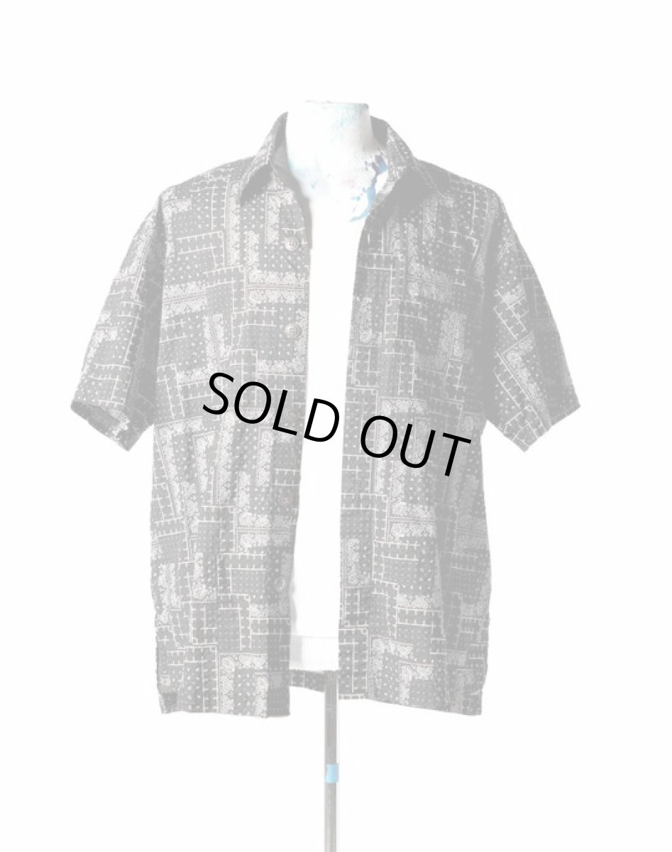 画像3: Greg Lauren SHORT SLEEVE SHIRT BLACK (3)