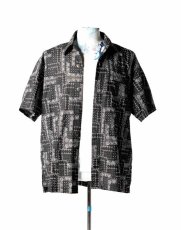 画像3: Greg Lauren SHORT SLEEVE SHIRT BLACK (3)