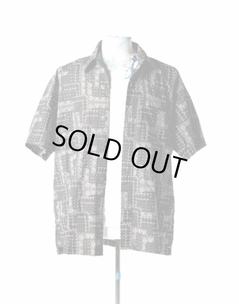 画像3: Greg Lauren SHORT SLEEVE SHIRT BLACK (3)