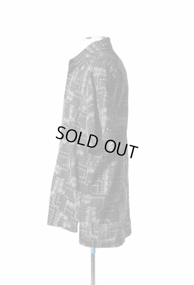 画像2: Greg Lauren SHORT SLEEVE SHIRT BLACK (2)