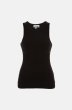 画像1: GANNI ガニー Soft Cotton Rib Rhinestone Tank Top タンクトップ (1)
