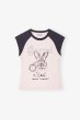 画像1: GANNI ガニー Pink Basic Jersey Bunny T-shirt Tシャツ (1)