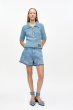 画像3: GANNI ガニー Blue Denim Handknit Polo ニットポロ (3)