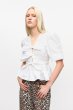 画像3: GANNI ガニー White Washed Stretch Cotton Tie Strap Blouse ブラウス (3)