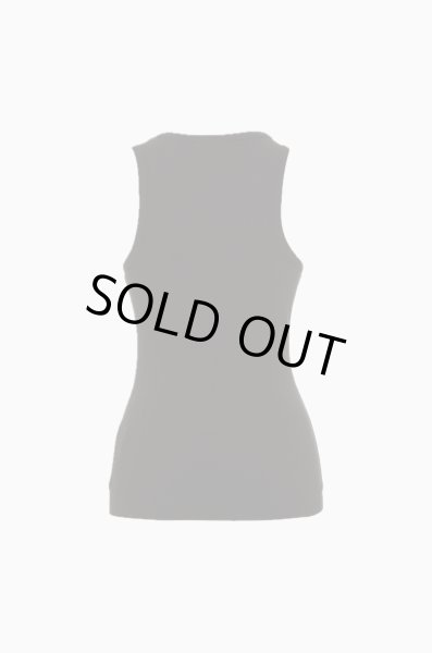 画像2: GANNI ガニー Soft Cotton Rib Rhinestone Tank Top タンクトップ (2)