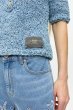 画像7: GANNI ガニー Blue Denim Handknit Polo ニットポロ (7)