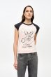 画像3: GANNI ガニー Pink Basic Jersey Bunny T-shirt Tシャツ (3)
