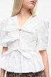 画像6: GANNI ガニー White Washed Stretch Cotton Tie Strap Blouse ブラウス (6)