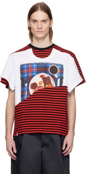 画像1: Charles Jeffrey LOVERBOY  AULD HAG DOUBLE TEE in RED (1)