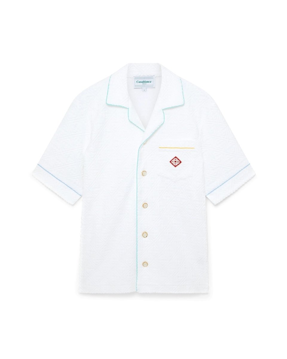 画像1: CASABLANCA Tennis Stripe Towelling Shirt (1)