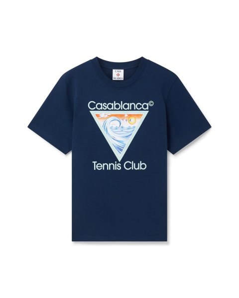 画像1: CASABLANCA Tennis Club Icon T-Shirt (1)