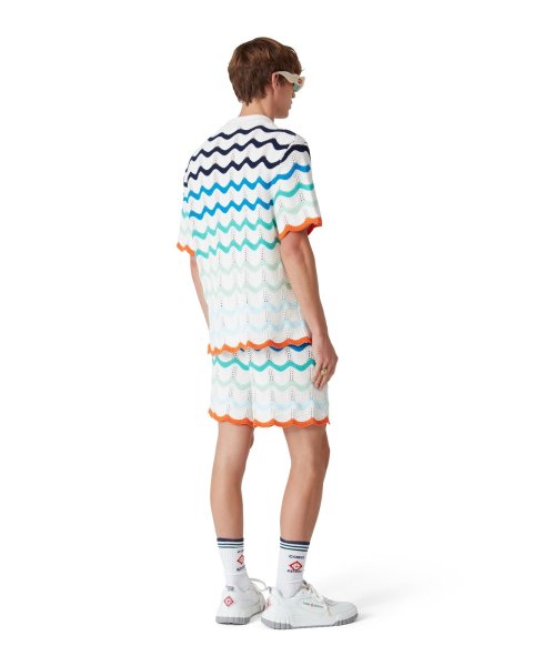 画像5: CASABLANCA Gradient Wave Crochet Shorts (5)