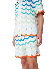画像3: CASABLANCA Gradient Wave Crochet Shorts (3)