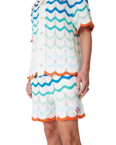 画像3: CASABLANCA Gradient Wave Crochet Shorts (3)