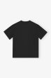 画像2: GANNI ガニー Black Heavy Cotton Drop Shoulder T-shirt Tシャツ (2)
