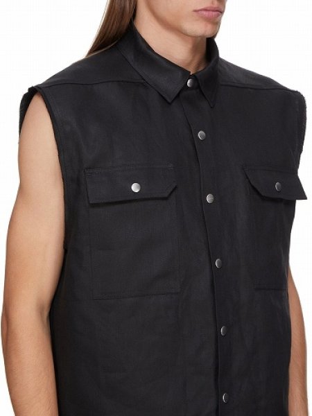 画像4: Rick Owens　SS25 ハリウッドランウェイ ジャンボ SL アウターシャツ (4)