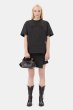 画像4: GANNI ガニー Black Heavy Cotton Drop Shoulder T-shirt Tシャツ (4)